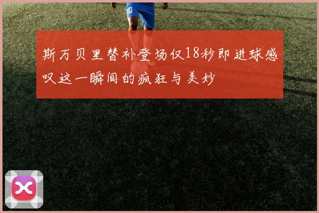 斯万贝里替补登场仅18秒即进球感叹这一瞬间的疯狂与美妙